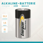 Energizer | D | LR20 | Mono | Alkaline Batterie | 12er-Box Industrial
