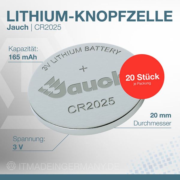 Pile bouton Lithium CR 2025 3 Volt kaufen
