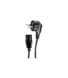 Kabel Netz Kaltgerätestecker 1,8 m schwarz Schuko