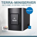 Terra Miniserver G6 E-2488 mit Intel Xeon, 32 GB RAM und 2x960 GB SSD – Made in Germany