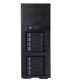 Abbildung des TERRA SERVER 7430 G5 SQL-Edition mit Intel Xeon Gold 5515+, 256 GB DDR5 ECC REG RAM, 8x SATA SSD im RAID-Verbund, Broadcom MegaRAID 9560-8i, Windows Server 2025 Standard und redundantem Netzteil im 4HE Tower-Gehäuse.