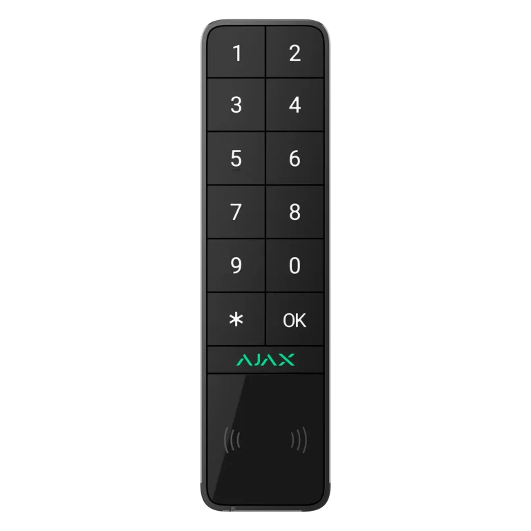 Ajax KeyPad Outdoor Jeweller black – robustes Funk-Bedienfeld IP66 IK08