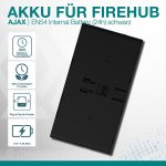 Ajax EN54 Internal Battery (24h) Schwarz – 12V / 7Ah Notstrom-Akku für Ajax FireHub, EN54-konform, wartungsfrei und langlebig