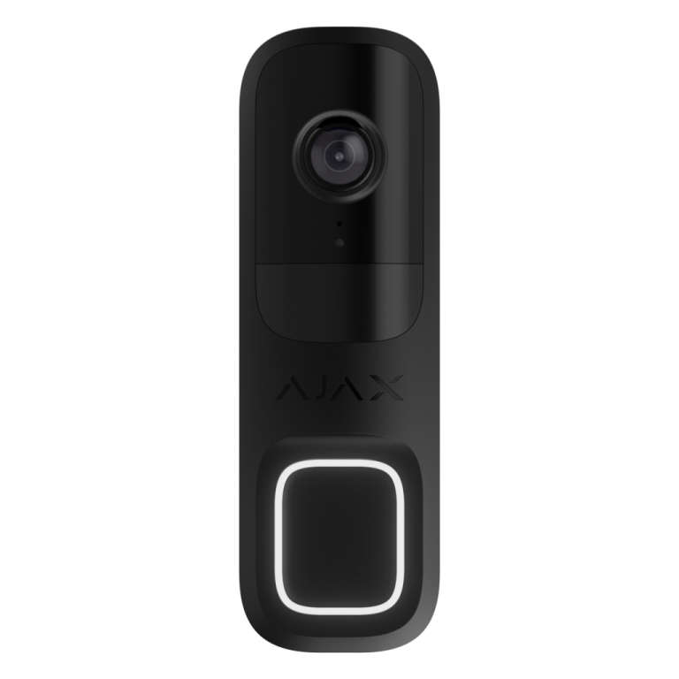 Ajax DoorBell black – 4 MP HDR Video-Türklingel mit KI-Erkennung