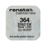Renata 364 – Einzelblister in Blau, Ø 6,8 mm × 2,15 mm