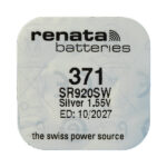 Renata SR921SW / 371 – Uhrbatterie für Quarzuhren, 35 mAh