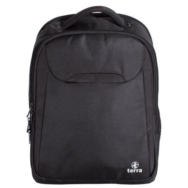 TERRA PRO812 Notebook-Rucksack aus Polyester für Laptops bis 17,3 Zoll, schwarz
