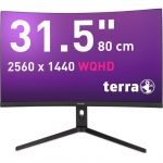 TERRA 3285W HA – 31,5″ Curved WQHD Monitor, Frontansicht