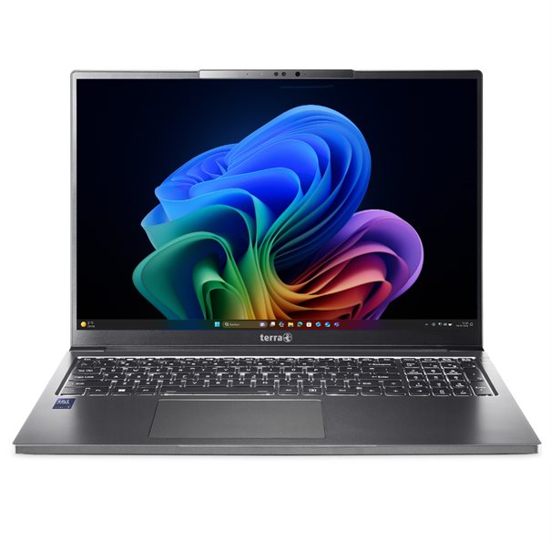 TERRA MOBILE 1671L Ultra 5-228V – 16" 2.5K 16:10 Copilot+ Notebook, grau, Aluminium-Magnesium