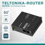 Teltonika RUT276 5G RedCap Industrie-Router mit RS232/RS485, Dual-SIM-Failover und RutOS