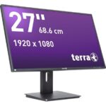 Rückseite TERRA 2756W PV V4 mit VESA 100 und Anschlüssen
