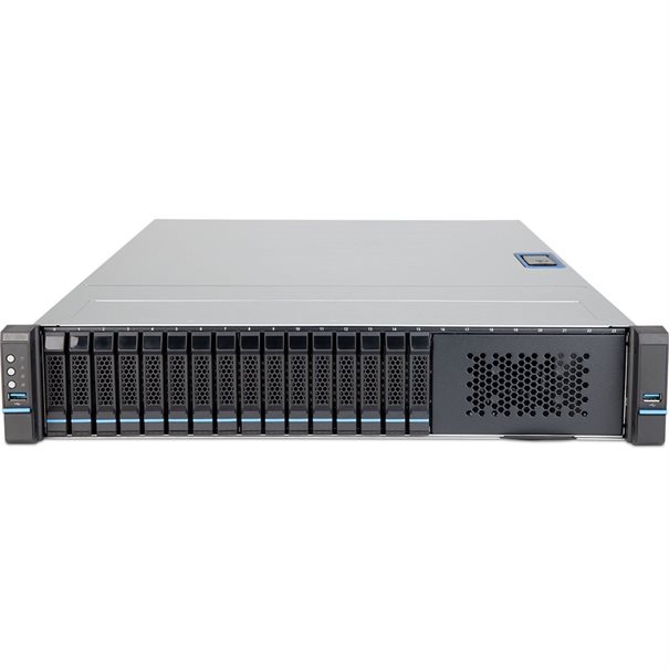 TERRA SERVER 3220A G6 Frontansicht mit 16x 2,5 Zoll Hot-Swap-Bays