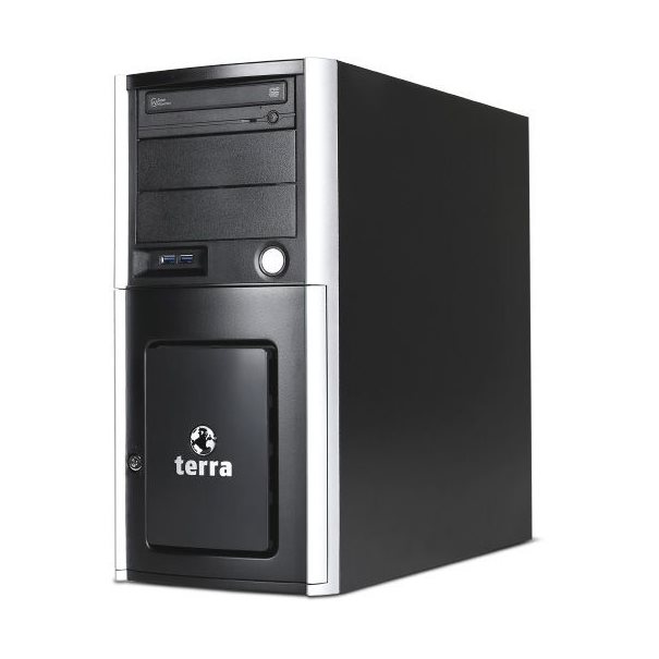 TERRA SERVER 3030A G6 – Tower-Front mit Laufwerksschächten