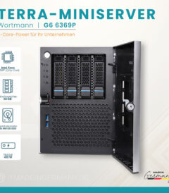 TERRA MINISERVER G6 6369P mit Intel Xeon 8-Core Business-Server Frontansicht