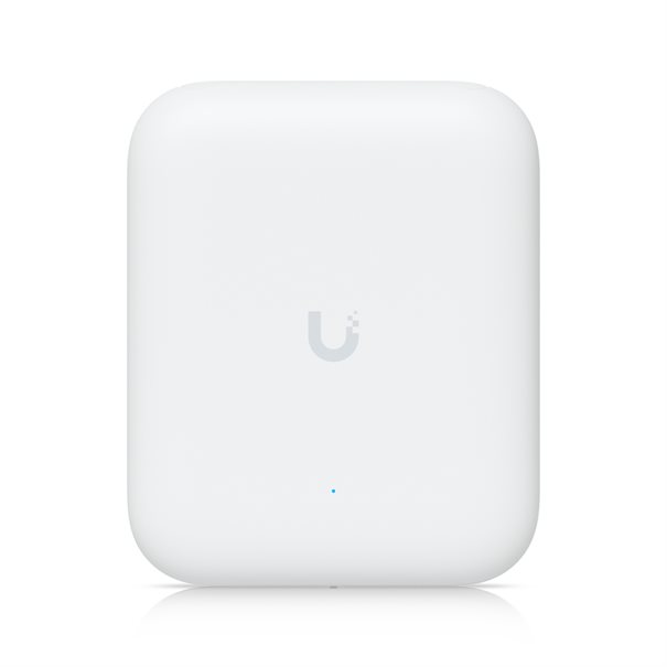 Ubiquiti UniFi U7-Pro-Outdoor WiFi 7 Premium Access Point weißes Aluminium-Gehäuse Frontansicht