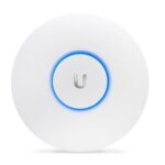 Ubiquiti UAP-AC-Pro Detailansicht mit Reset-Taste und USB 2.0 Anschluss