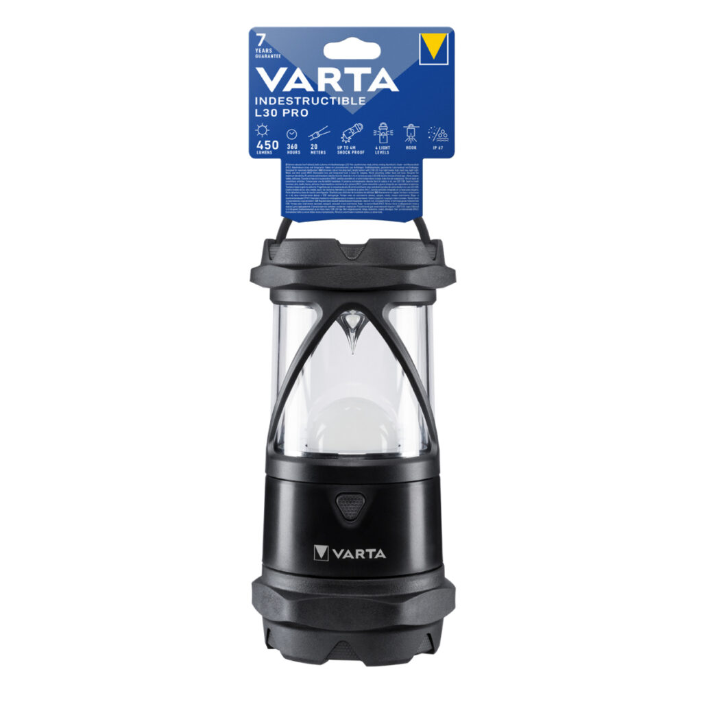 Varta Camping Lantern 6AA LED Indestructible L30 Pro
