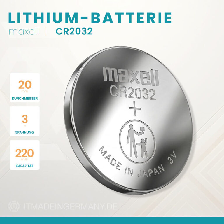Maxell CR2032 Lithium Knopfzelle im 1er Blister