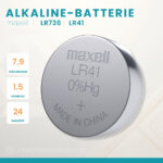 Maxell LR41 Knopfzelle im 10er Blister