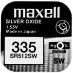 Maxell 335 SR512SW Knopfzelle 0 Prozent Quecksilber