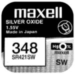 Maxell 348 SR421SW Knopfzelle 0 Prozent Quecksilber