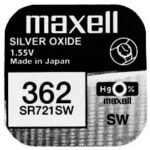 Maxell 362 SR721SW Knopfzelle 0 Prozent Quecksilber