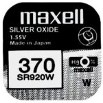 Maxell 370 SR920W Knopfzelle 0 Prozent Quecksilber