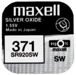 Maxell 371 SR920SW Knopfzelle 0 Prozent Quecksilber