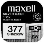 Maxell 377 SR626SW Knopfzelle 0 Prozent Quecksilber