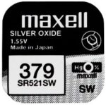 Maxell 379 SR521SW Knopfzelle 0 Prozent Quecksilber