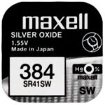 Maxell 384 SR41SW Knopfzelle 0 Prozent Quecksilber