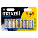 Maxell Alkaline LR6 Mignon AA Batterie im 10er Blister