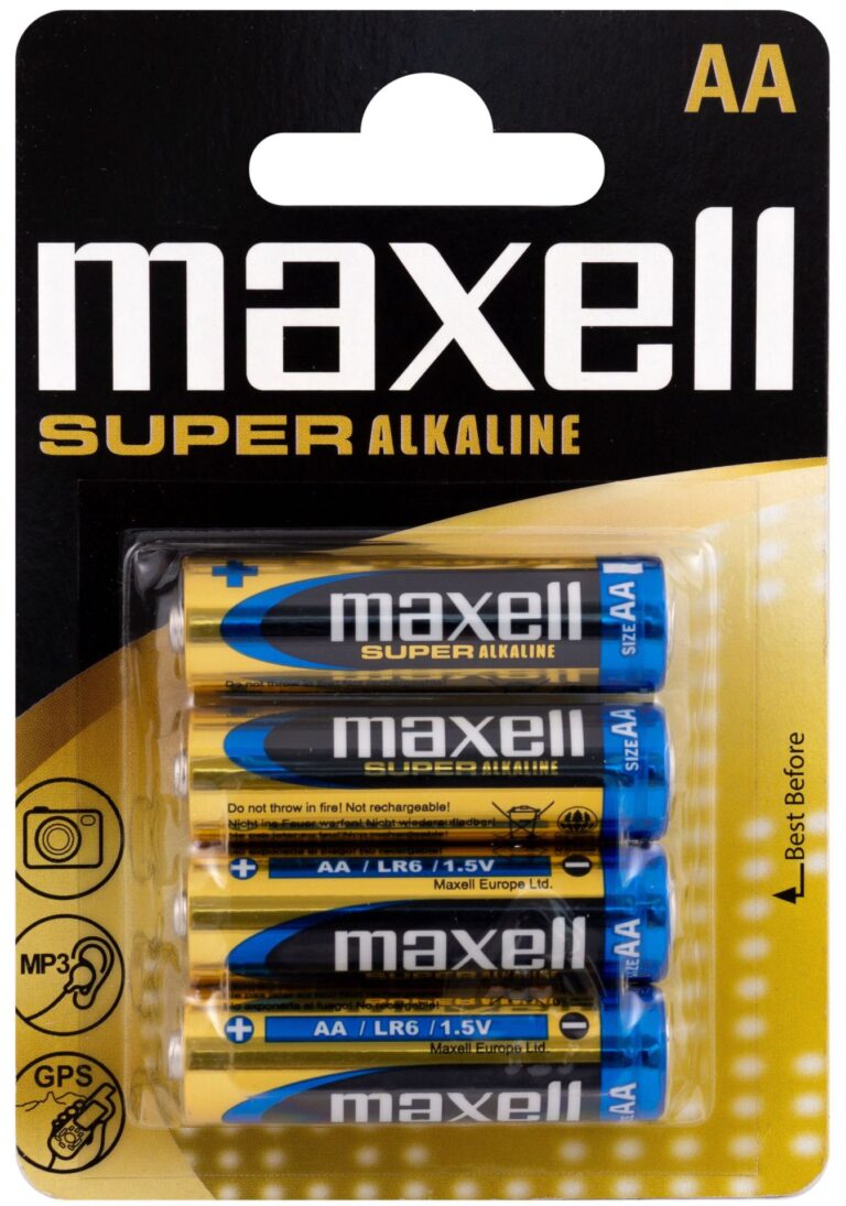 Maxell LR6 Super Alkaline AA Batterie im 4er Blister