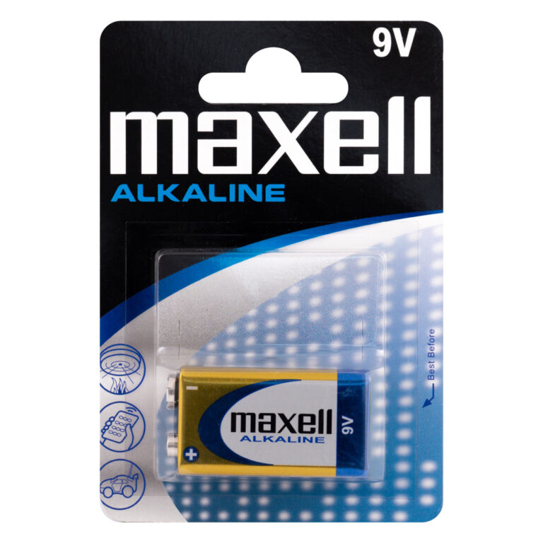 Maxell Alkaline 6LR61 9V-Block Batterie im 1er Blister
