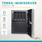TERRA MINISERVER G6 Mini-Tower mit Intel Xeon E-2486, 64 GB RAM und 2x 1,9 TB SSD im RAID 1