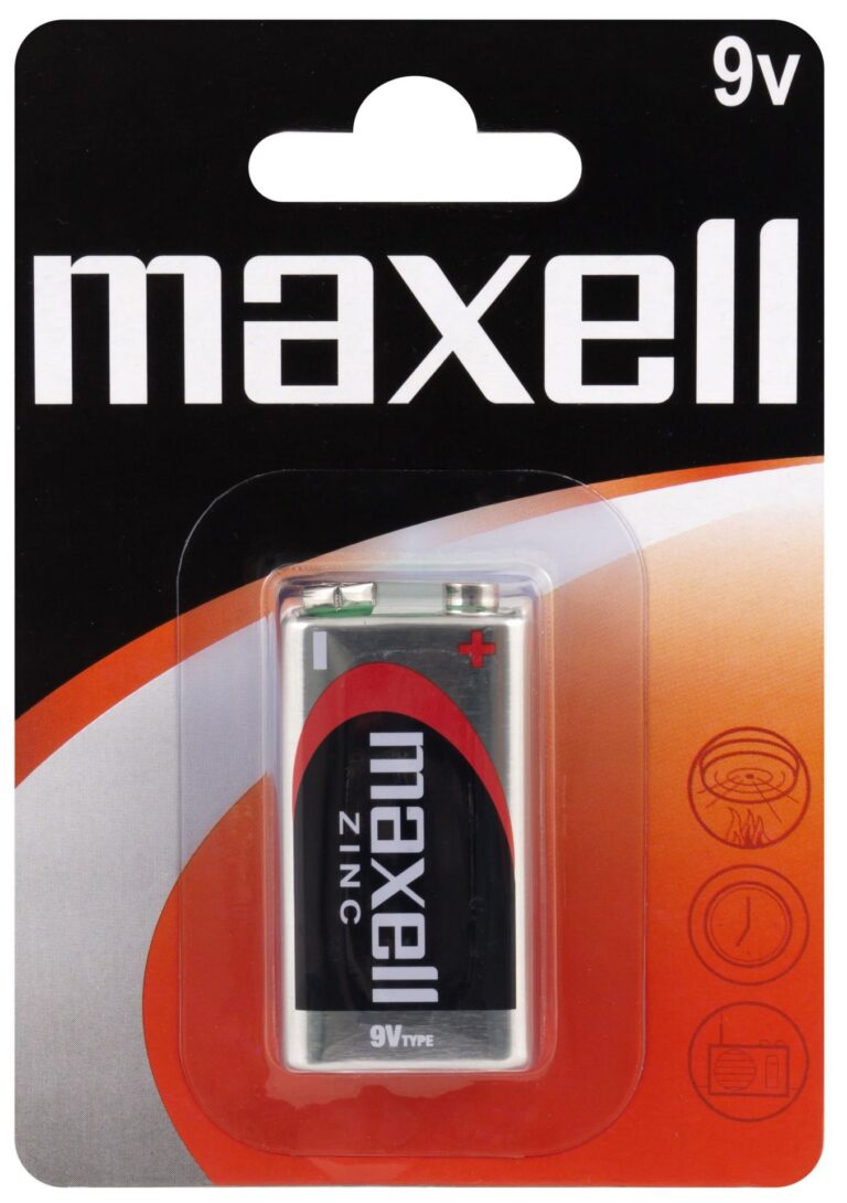 Maxell Zinc 6F22 9V-Block Batterie im 1er Blister