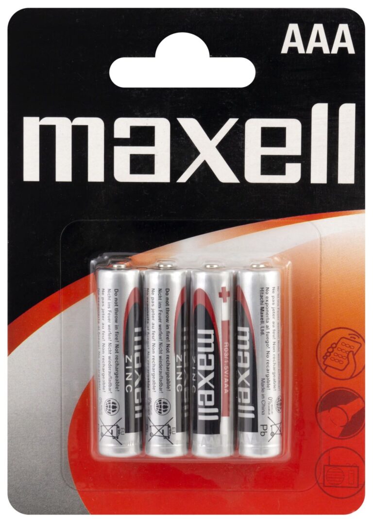 Maxell Zinc R03 Micro AAA Batterie im 4er Blister