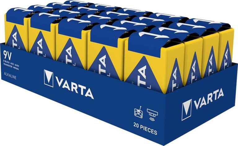 VARTA Industrial Pro 4022 9V Batterie 20-Pack