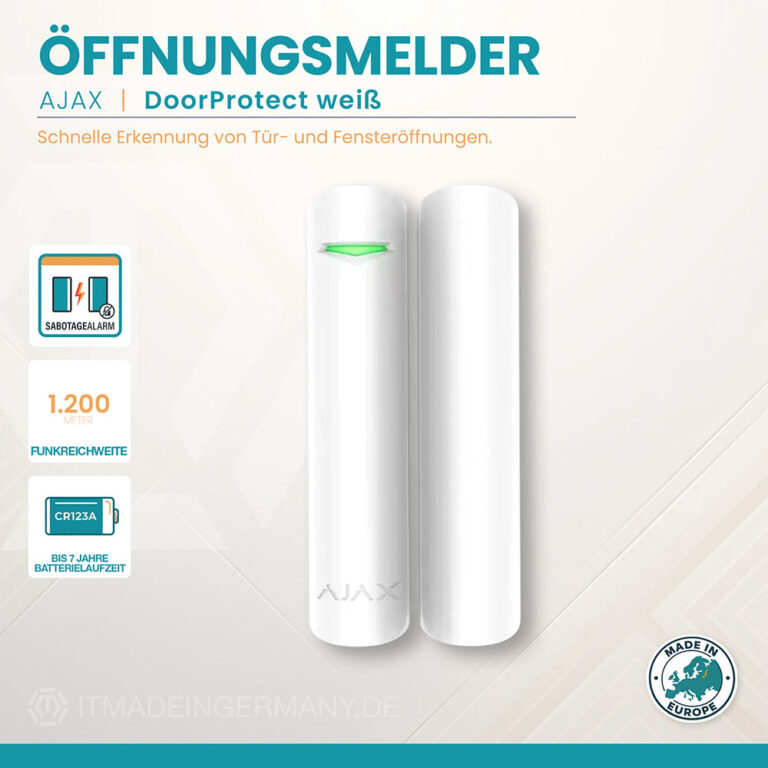 Ajax DoorProtect Jeweller Weiß – Öffnungsmelder für Türen und Fenster