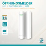 Ajax DoorProtect Plus Jeweller Weiß – Öffnungs-, Glasbruch- und Neigungssensor