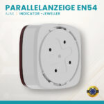 Ajax EN54 Indicator Jeweller Weiß mit SmartBracket-Montageplatte