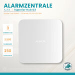 Ajax Superior Hub G3 Jeweller Weiß Alarmzentrale Frontansicht