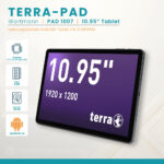 TERRA PAD 1007 10.95 Zoll Android 14 Tablet mit 8GB RAM und 256GB Speicher, German engeneering
