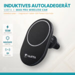 VARTA Mag Pro Wireless Car Charger schwarz für kabelloses Laden im Auto