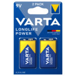 Varta Longlife Power 4922 9V-Block Batterie 2er Blister