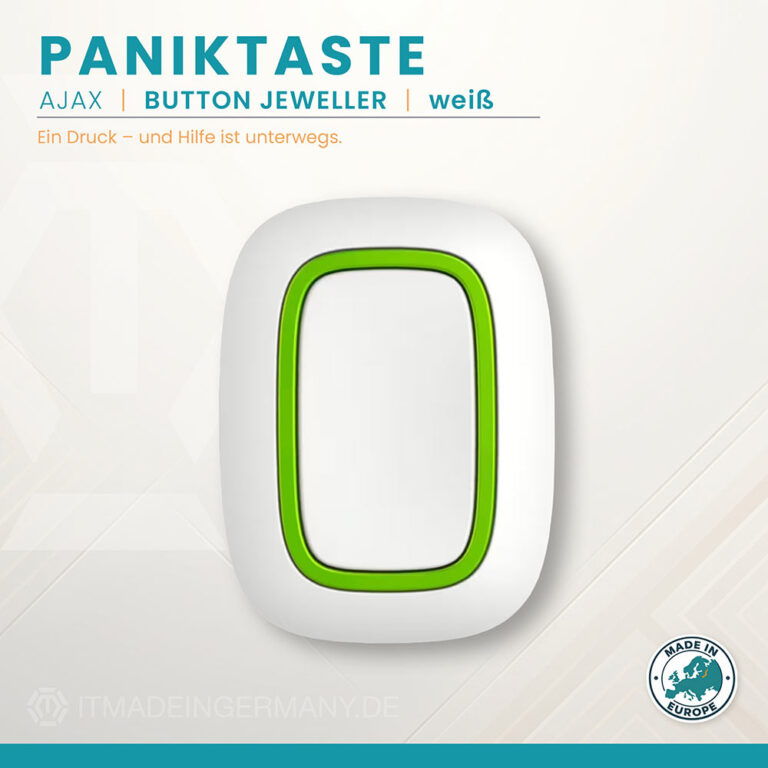 Ajax Button Jeweller weiß als Paniktaste