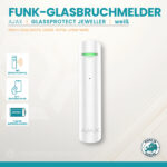 Ajax GlassProtect Jeweller weißer Funk-Glasbruchmelder
