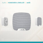 Ajax HomeSiren Jeweller, weiß – Funk-Innensirene mit Klingel-Funktion – Bild 2
