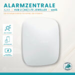 Ajax Hub 2 4G LTE Jeweller weiße Alarmzentrale