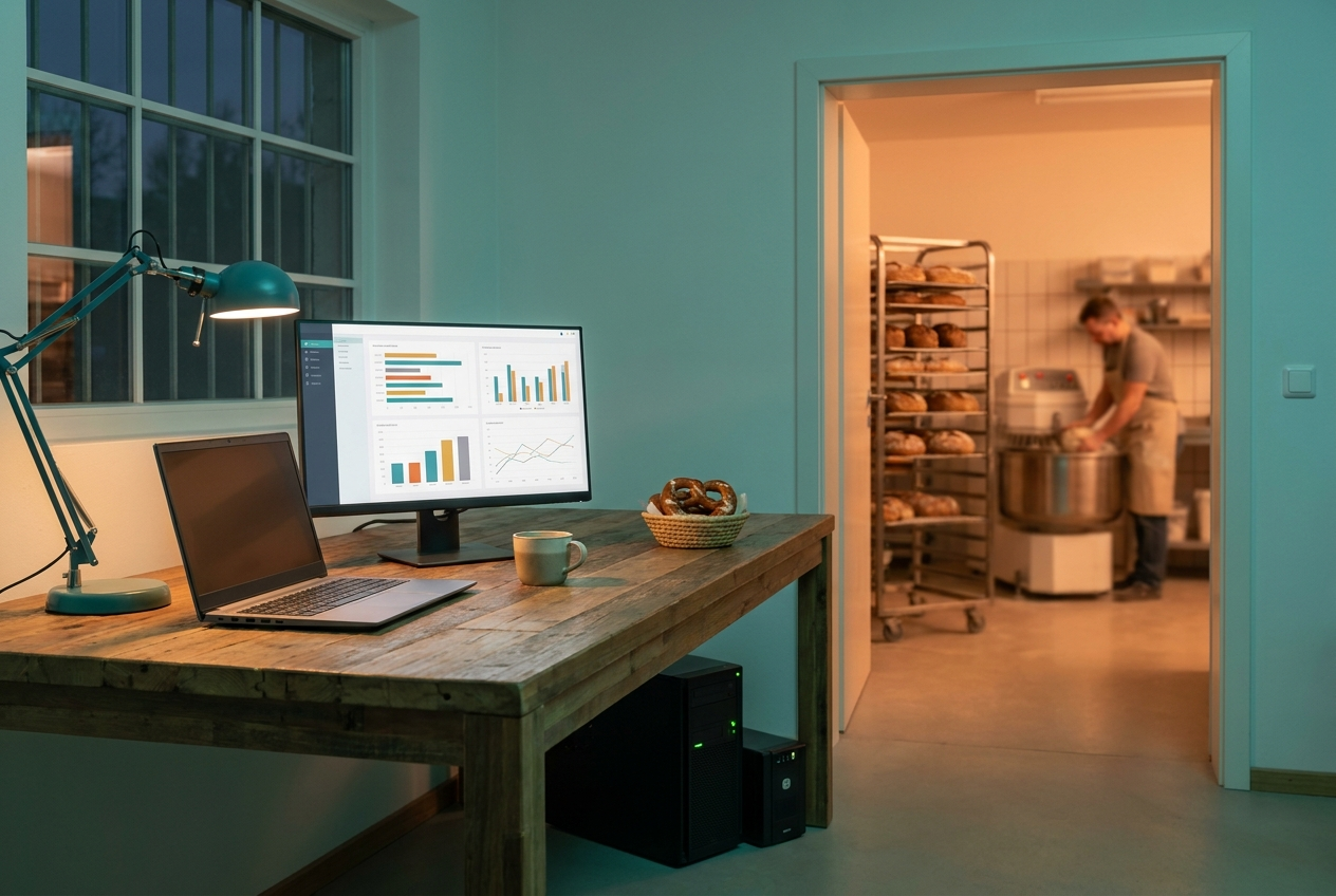 Bäckerei-Backoffice mit TERRA MINISERVER als Basis für die Bäckereisoftware